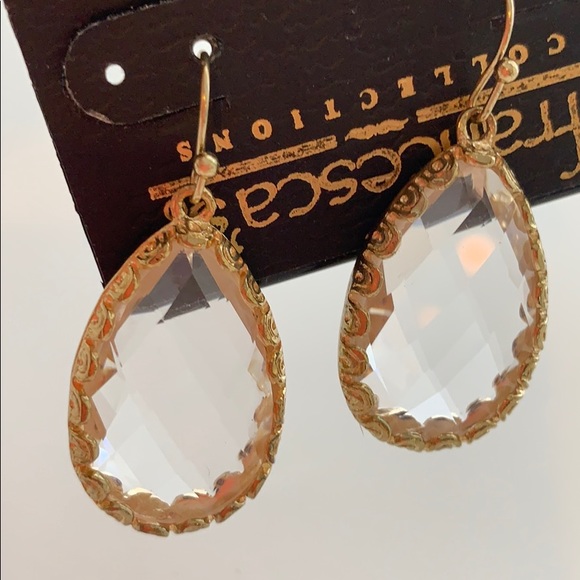 Francesca’s Collections faceted teardrop earrings - Picture 8 of 8